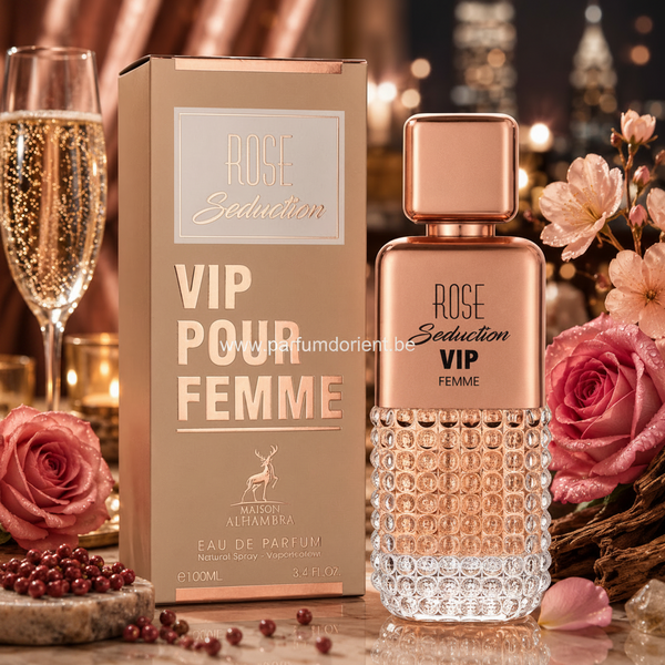 Rose Seduction VIP Pour Femme Eau de Parfum 100ml by Maison Alhambra