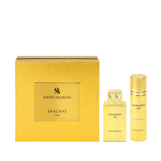 Shaghaf Oud Eau de Parfum 75ml + Body Spray Set by Swiss Arabian
