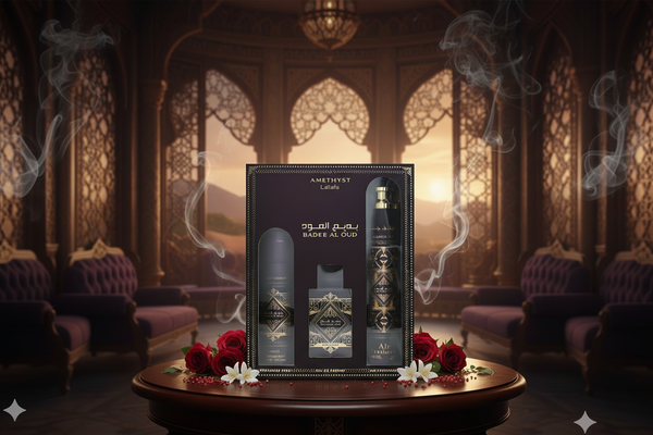 Bade'e Al Oud Amethyst 3-Piece Gift Set by Lattafa